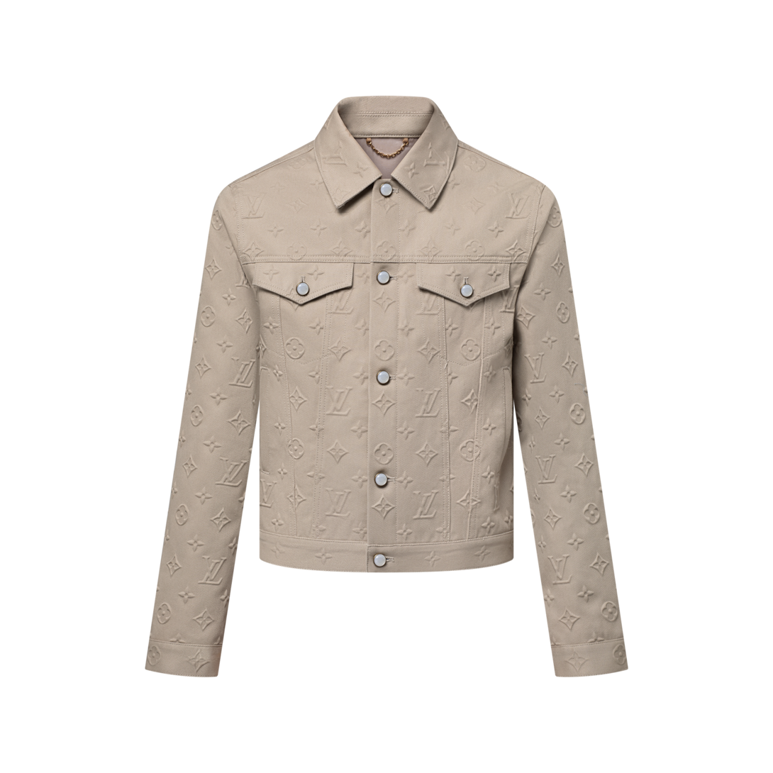 Monogram Embossed Denim Jacket - Luxury White | LOUIS VUITTON
